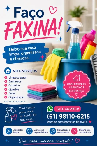 Faço faxina 