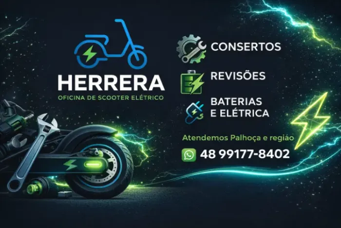 Oficina de scooter, patinete e bike elétrica na Palhoça e região