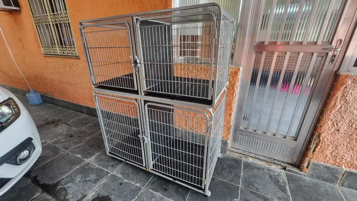 Canil de Ferro Gaiola para Pets Gato e Cachorro Banho e Tosa Veterinaria