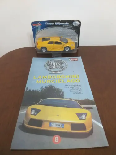 Carro em miniatura Lamborghini Murciélago da coleção Super Carros da Maisto