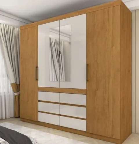 Guarda Roupa 4 Portas 6 Gavetas 2.00m UNIAO MOVEIS ( FAZEMOS ENTREGAS )