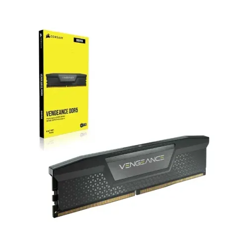 MEMORIA RAM CORSAIR VENGEANCE, 32GB, 6000MHZ, DDR5, CL30, PRETO, modelo CMK64GX5M2B6000C30