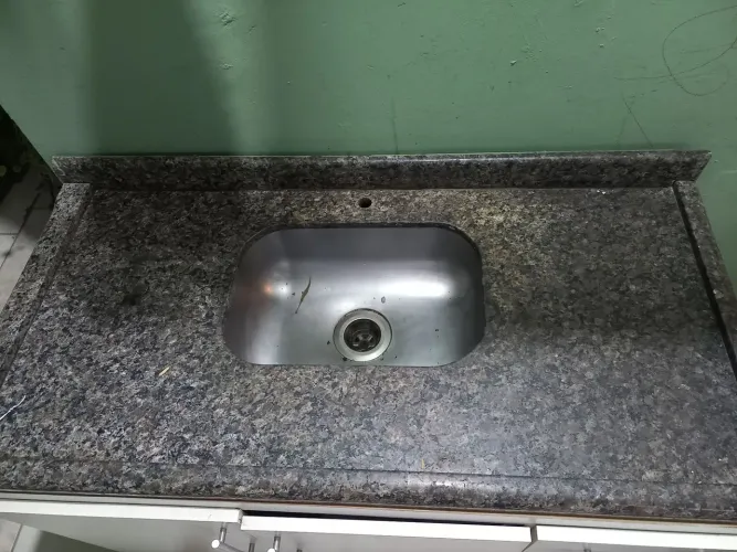 Pia granito 120 com gabinete 