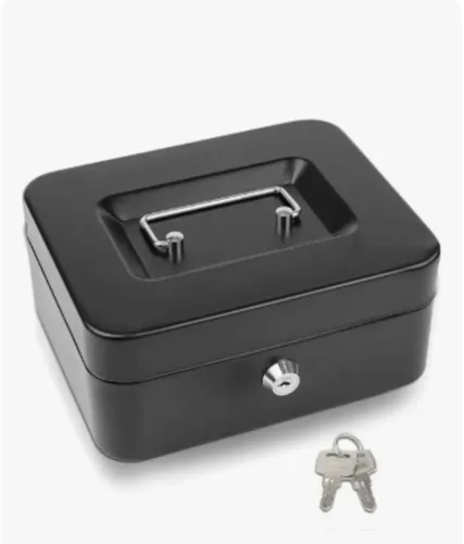 Cofre de metal cash box
