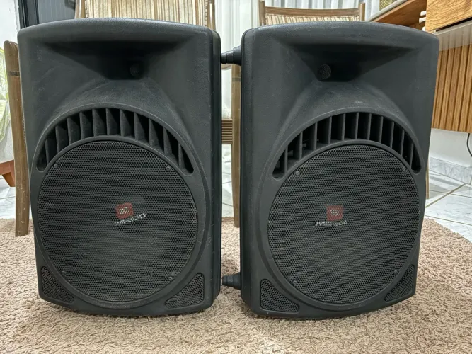 ?Vendo duas caixas de som passivas com Alto-falantes JBL MG600, e Drives D202 TI.