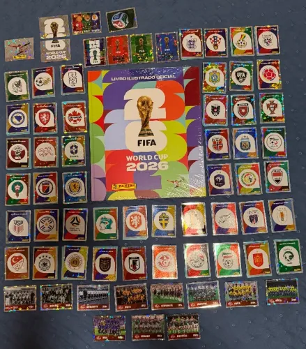 Álbum da Copa do Mundo 2026 - Completo 100% - Figurinhas avulsas para colar.