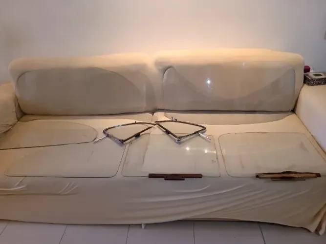 Vidros originais Fusca jogo completo Apenas o parabrisa não é original