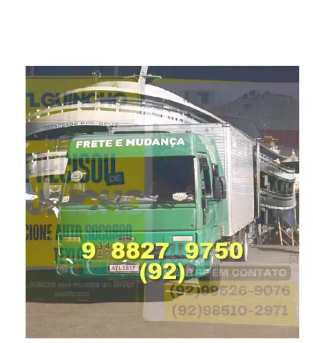 Frete rápido e seguro! Contato: 92?9?8827?9750 - JF/Transportes a sua disposição!