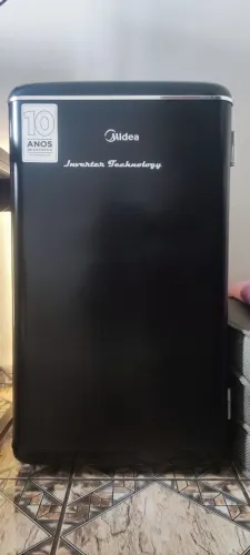 Frigobar Retrô Midea 93L NOVO (Ficou apenas 12d ligado)