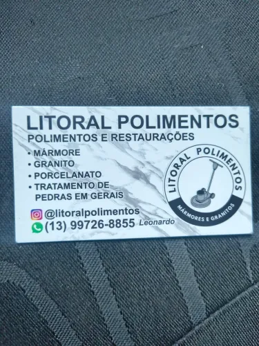 Polimentos de mármores, granitos, porcelanato e tratamento de pedras em gerais.