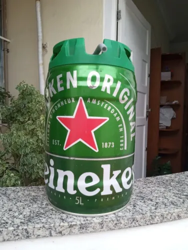 Galão Heineken 5L - Vazio (P/ decoração)