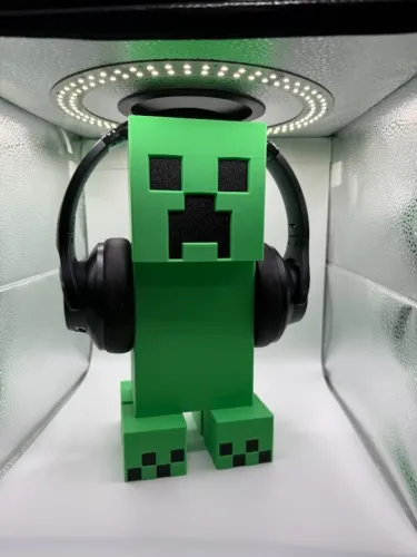 (Sob encomenda) Suporte de Headset Creeper do Minecraft