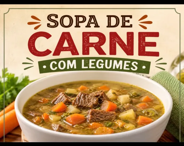 Sopa de carne com legumes