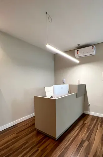 Móvel de recepção/balcão de atendimento 116 x 172 x 73