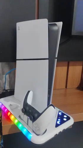 SUPORTE COM REFRIGERAMENTO PS5 SLIM, FAT E PRO