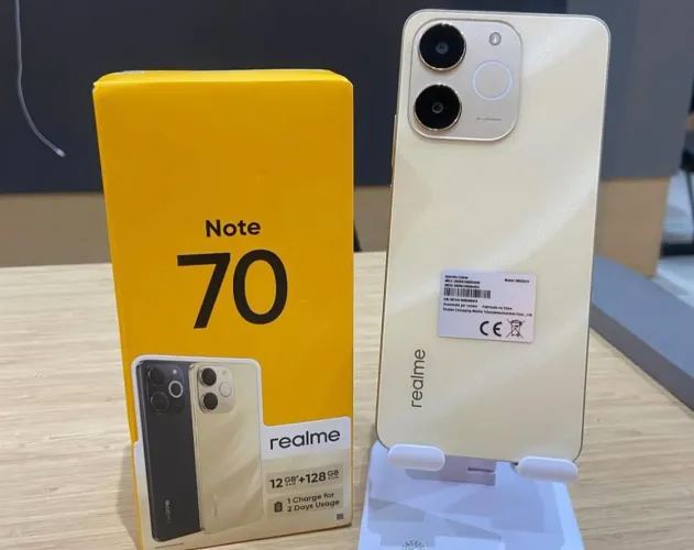 Ideal pro Dia a dia - Celular Zero Lacrado | Note 70 | 128/4 | Gold