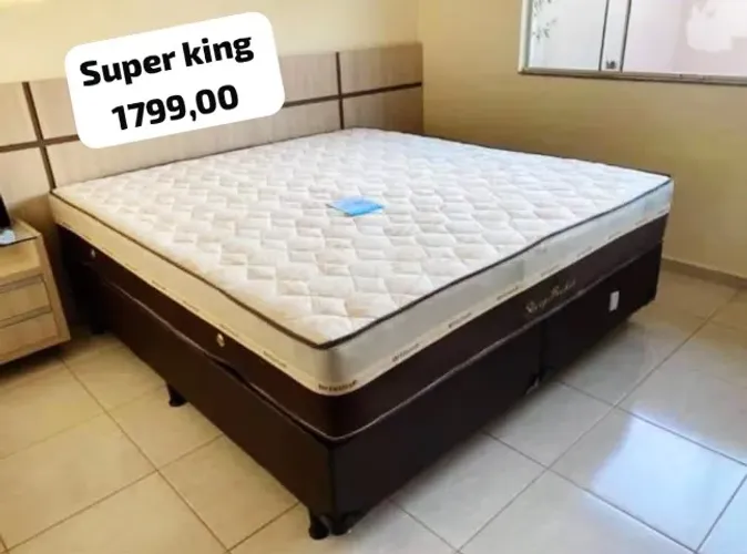 Base super king e colchão 