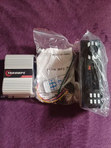 Taramps ts400x4 mais player automotivo completo tudo lacrada é ZEROOOOOO*LER DESCRIÇÃO*