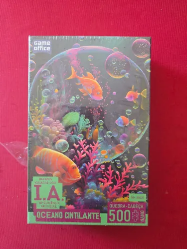 Quebra cabeça nano Game office 500 peças