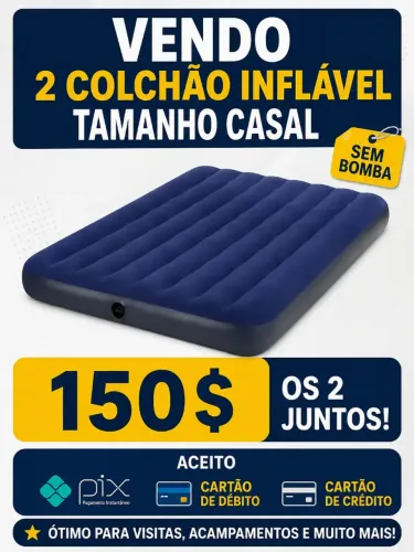 2 colchões inflável