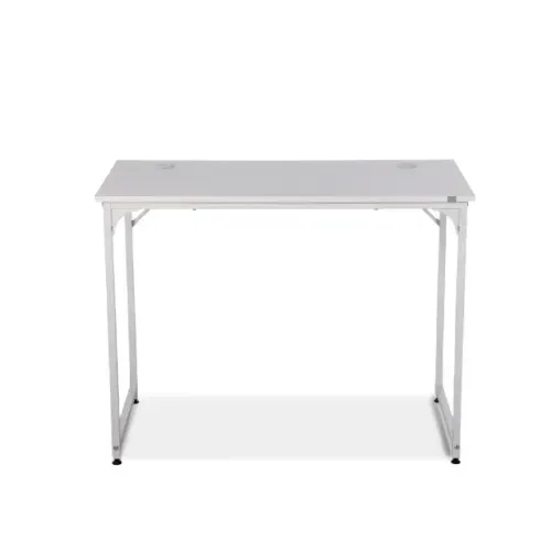 Mesa Office Get White, Medidas 100cmX50cmX74cm, Tampo 15mm, Base Metal - WZetta