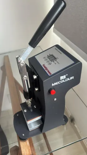 Prensa Térmica Prensa 7.5x5cm 350kg Mecolour 110V
