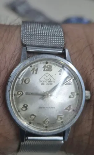 Relógio MONDAINE DE LUXE À CORDA - TODO REVISADO