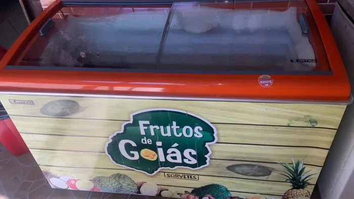 Freezer tampo de vidro