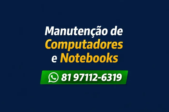 Manutenção de computadores e notebooks