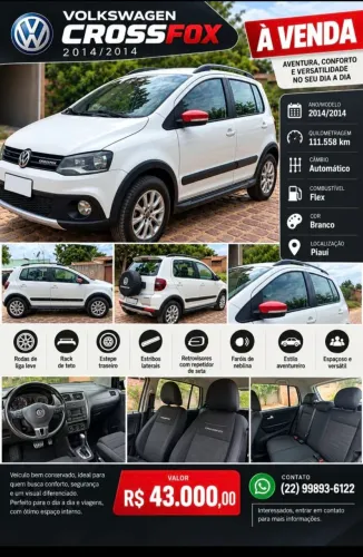 Volkswagen Crossfox 1.6 MI Total Flex 8V 5P 2014