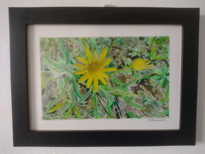 Aquarela 15x21cm cm com moldura paisagem 4