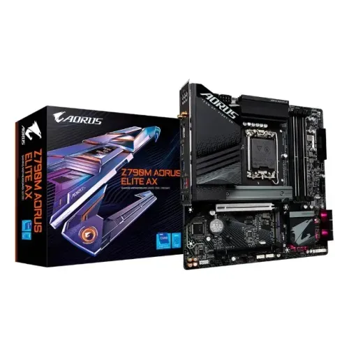 PLACA-MÃE GIGABYTE Z790M AORUS ELITE AX, INTEL, ATX, DDR5, WI-FI, BLUETOOTH (OPEN BOX)