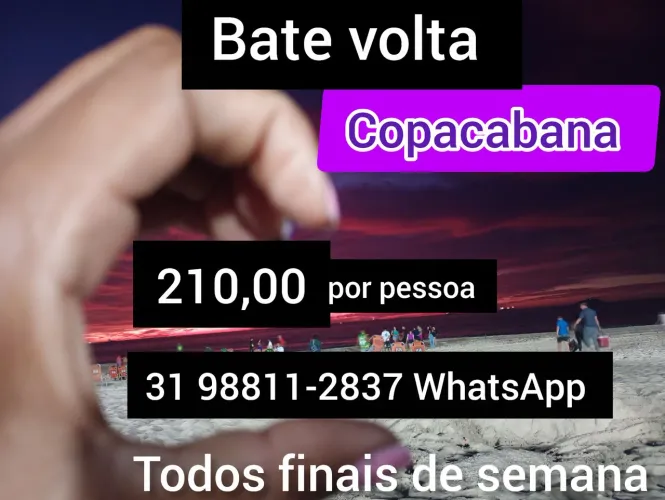 Bate volta Copacabana e outras praias 