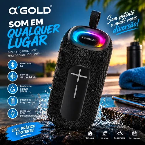 Caixa de som Bluetooth resistente à água