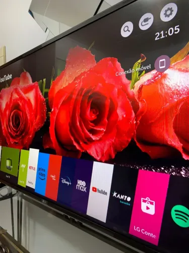 Smart tv LG 50 polegadas 4k impecável. Imagem de cinema.