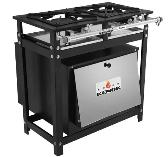 Fogão industrial 2 bocas com forno 54 litros 