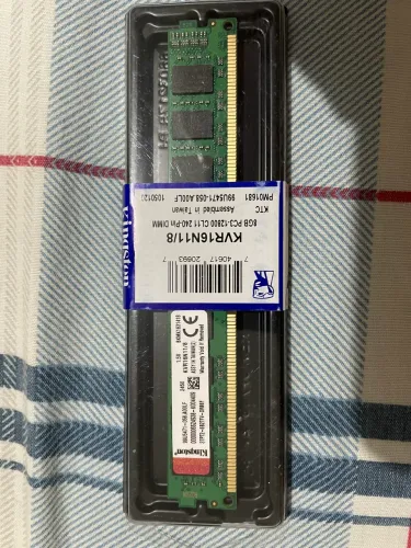 Memória RAM 8Gb DDR3 1600mhz Kingston Desktop/Servidor