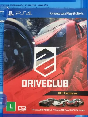 Driveclub Playstation mídia muito nova