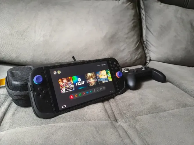 Nintendo Switch 2 + 30 Jogos(Pokopia & Mario Kart) + Controle pro 2 + 256GB SD + Case