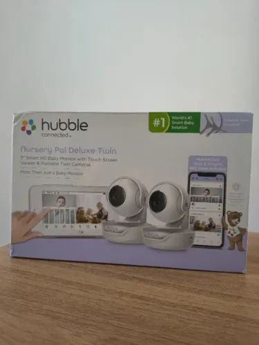 Nursery Pal Deluxe | Hubble Connected Babá eletrônica com 1 câmera WiFi + monitor