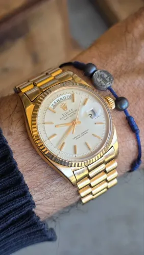 Relógio Rolex President Oyster Perpetual Década de 70 Ouro 18kt