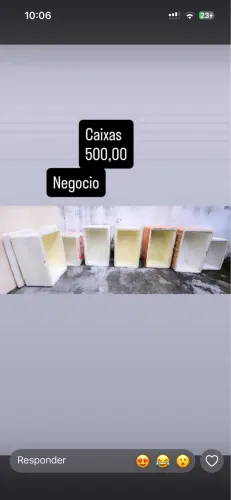 Vendo caixa de isopor