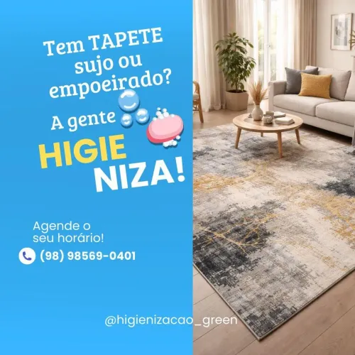 Higienização de tapetes