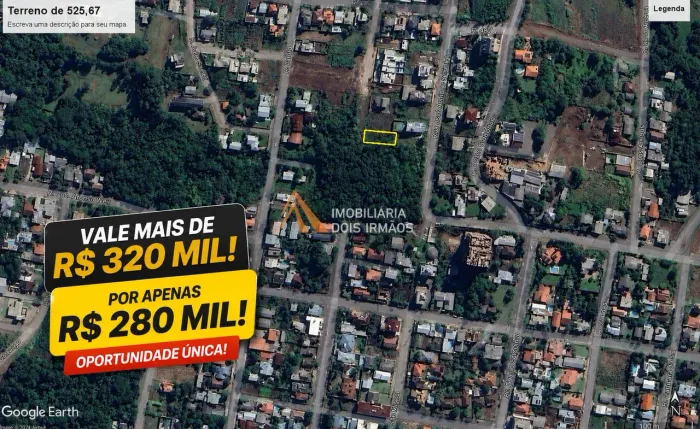 Terreno em Dois Irmãos 526m²
