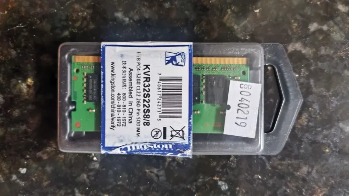 Memória Ram Kingston DDR4 8GB 3200h para Notebook 