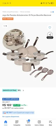 KIT 8 PANELAS ANTIADERENTE E 3 COLHERES DE SILICONE