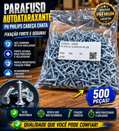 Parafuso broc 4,2x25 500 un