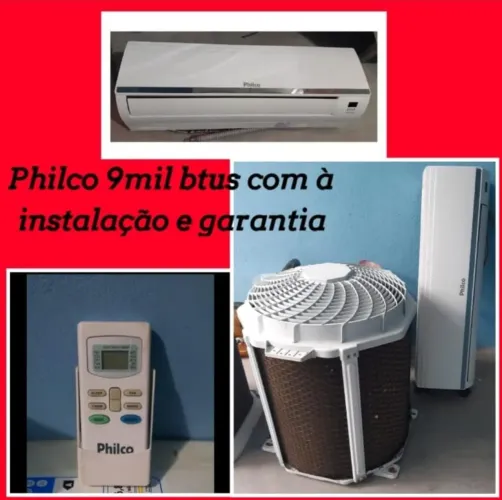 Ar condicionado Philco 9mil btus + instalação grátis