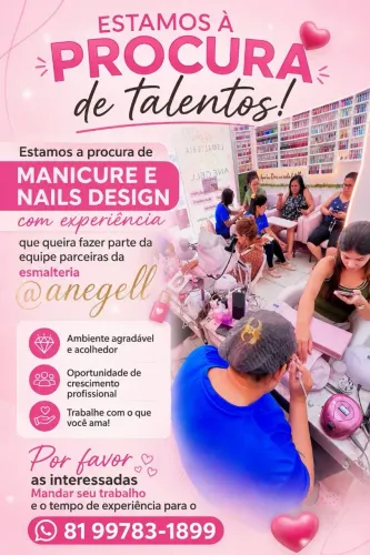 Vaga manicure com experiência