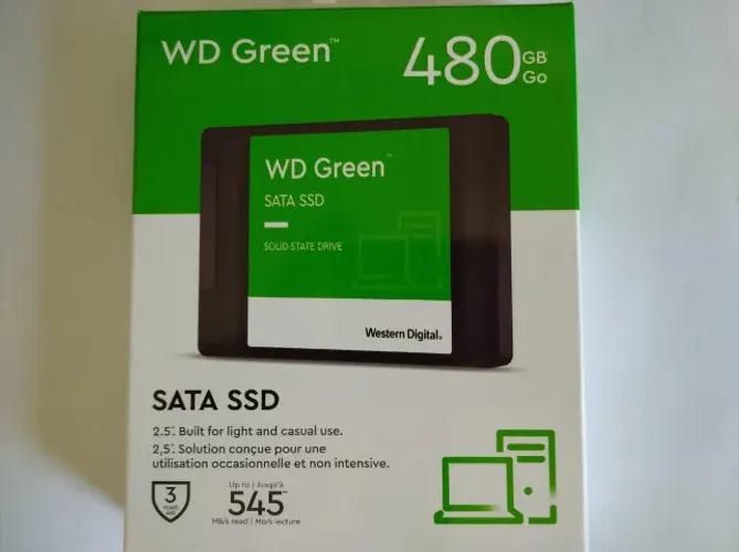 HD ssd Western Digital Green - 480gb - Sata 3 545mb/s - novo